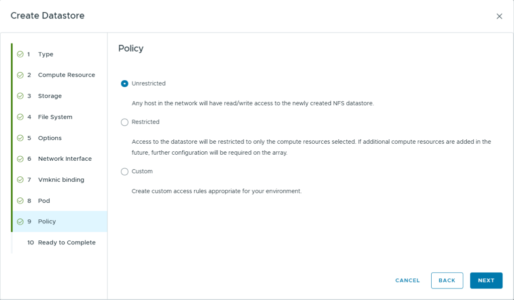 FlashArray File Integration with VMware Workloads