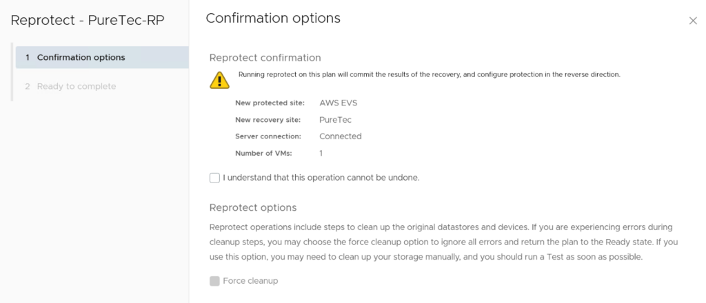 Reportect PureTEC-RP Confirmation