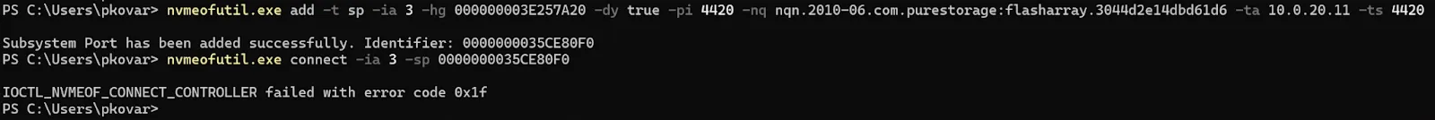 NVMe Over Fabrics v4 - Subsystem