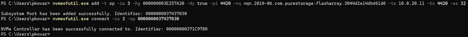 NVMe Over Fabrics v5 - Subsystem1